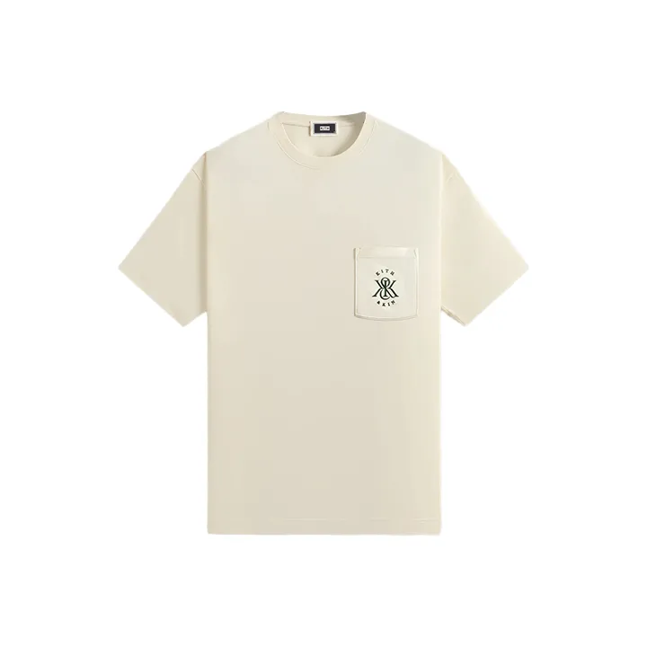 KITH SS25 Ornate Baroque Pocket T Shirt Men's Sand-0