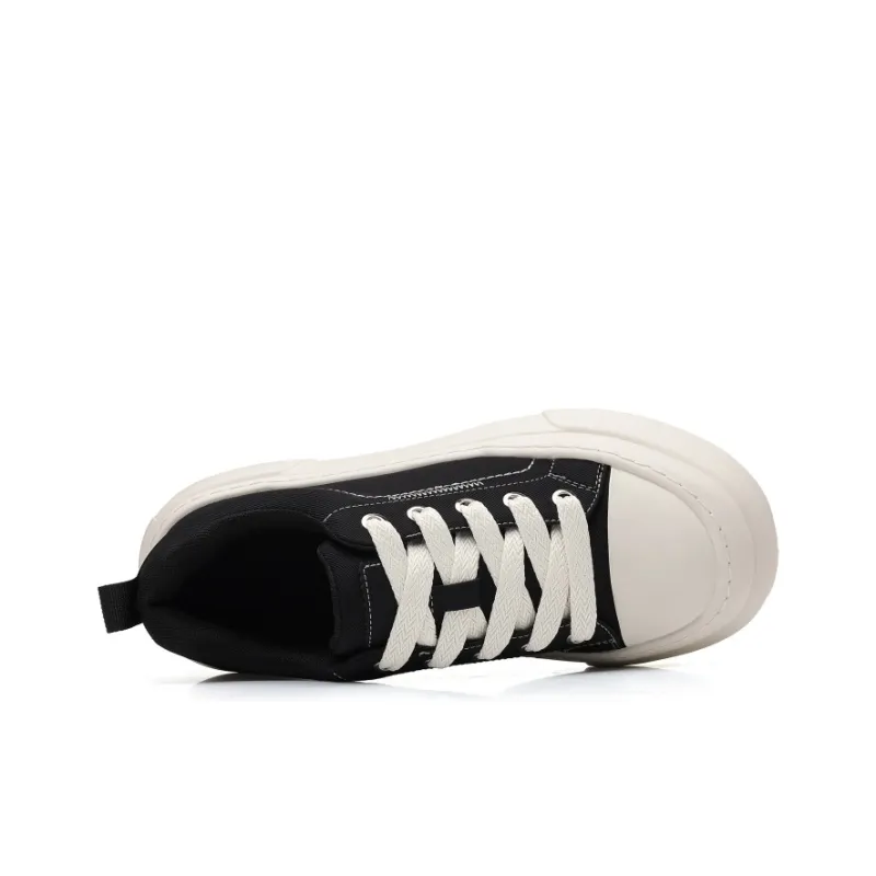 Cat Seven Seeks Anti Slip Wear Resistant Low Top Skateboard Shoes Men's Black-3