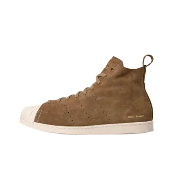WALES BONNER x Adidas Originals SUPERSTAR Anti Slip Wear Resistant High Top Skateboard Shoes Unisex Brown