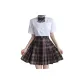 Pure White Mini Dress+Midnight Song Short Skirt+Midnight Song Boxer Bow Tie+Box