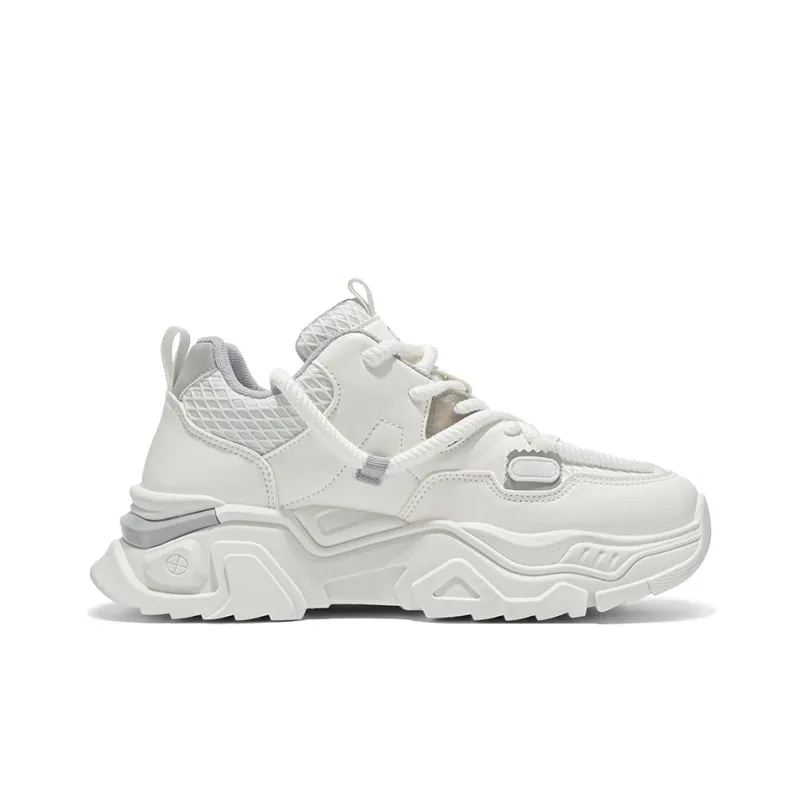 AMICNIEGD Slip Resistant, Abrasion Resistant, Breathable Low Top Chunky Sneakers Men's-1