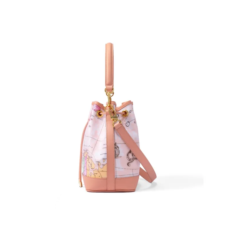 PAPRIKA Cow Leather Crossbody Bucket Handbag Women's Multicolor-2