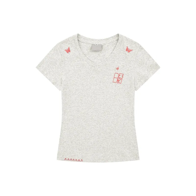 Gentle Welcome Set in Sleeve T Shirt Women's-3