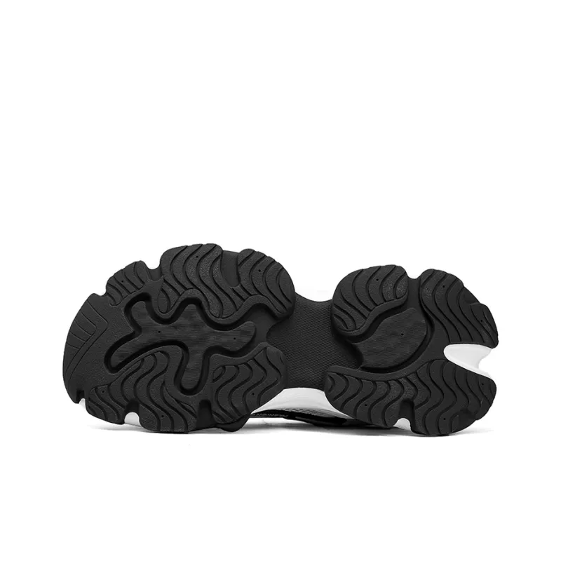 KYMOOU Shock Absorbers Slip Resistant Breathable Low Top Chunky Sneakers Men's-4