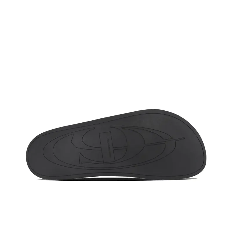 TERRA INCOGNITA Rubber Sole Abrasion Resistant Closed Toe Slippers Unisex Texture Black-5