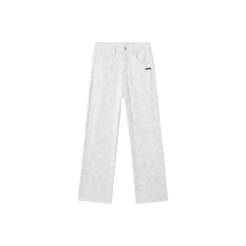 Jeep Pasture Horse Lifestyle Casual Pants Unisex Raw White-0