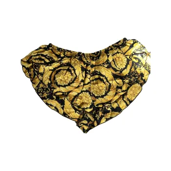 VERSACE Pajama Pants Women's Black Gold