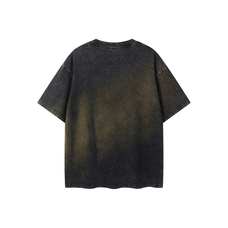 LOOX! T Shirts Unisex Washed Black-1