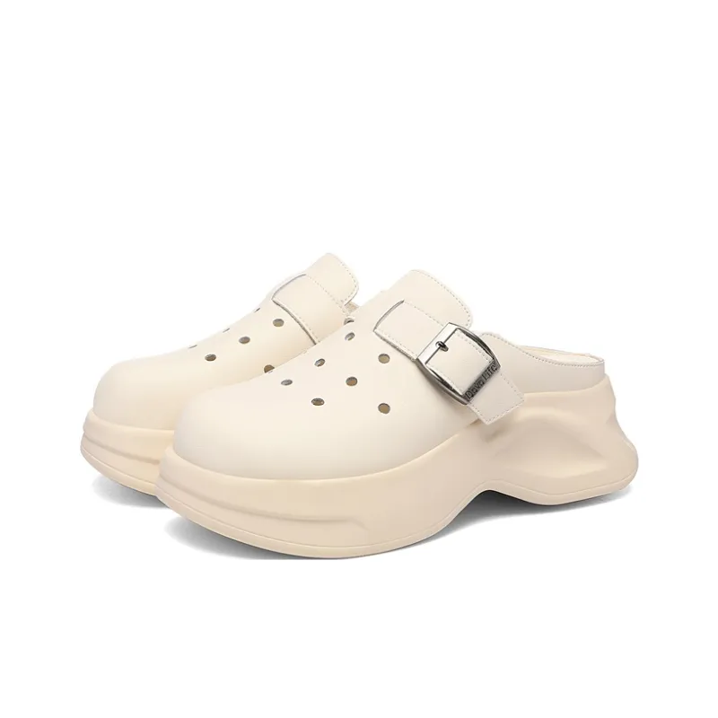 Golden Silk Rabbit Clogs Women's-9