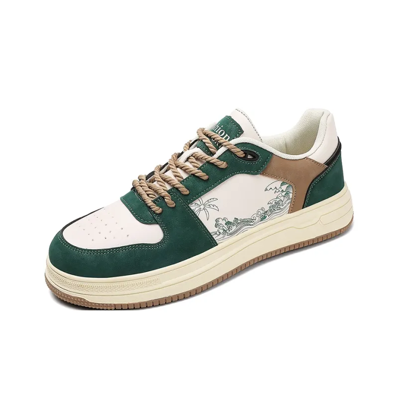 Kung Fu Partners Lightweight And Breathable Low Top Skateboard Shoes Men's-1