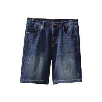 ARTSDON Denim Shorts Men Dark Blue