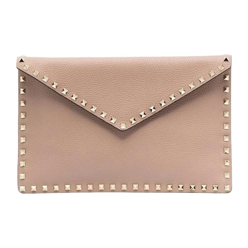 Valentino Leather Clutch Women's Pink-0