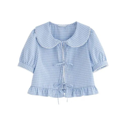FANSILANEN Shirts Women's Sunny Mountain Blue