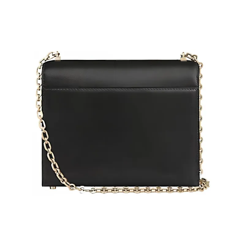 HERMES Verrou Cow Leather Verrou Bag Shoulder Bag Women's Noir Black-2