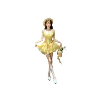 Dior Beauty Slip Dresses Women's Yellow