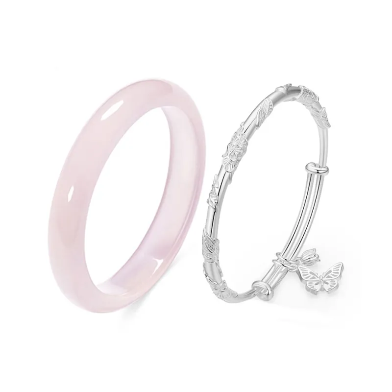 The Years Are Quiet Glass Cat Eye Bangles Unisex-0