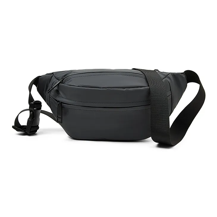 Old Man's Head Synthetic Leather Fanny Pack Regular Men's Black-14