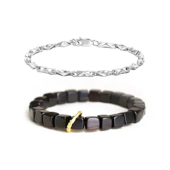 JIAFULAI Ebony Bracelets Unisex