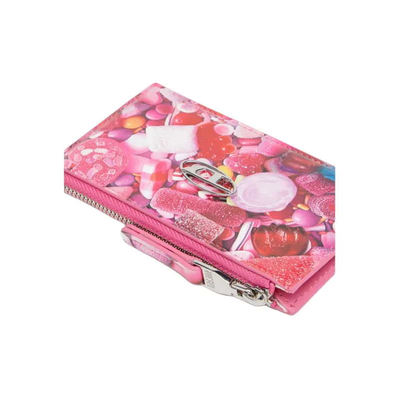 DIESEL Synthetic Leather Card Holder Women's Pink-3