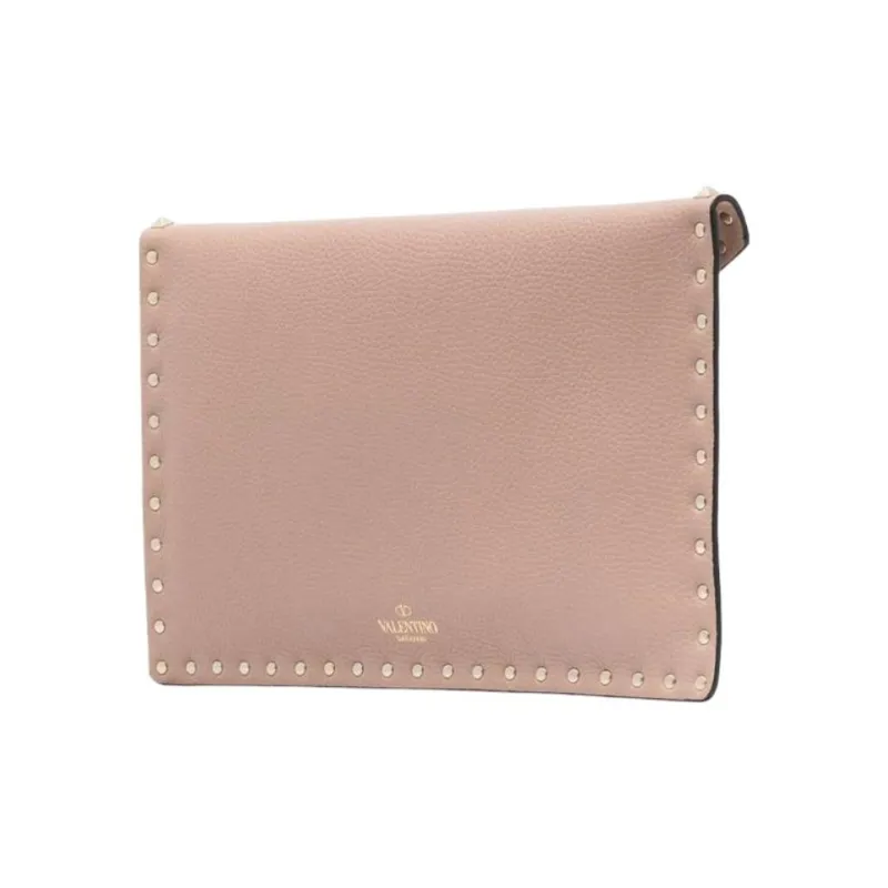 Valentino Leather Clutch Women's Pink-1