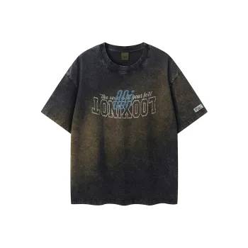 LOOX! T Shirts Unisex Washed Black