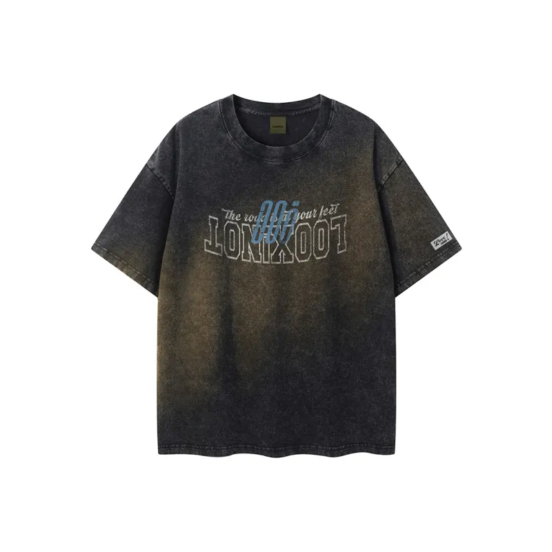 LOOX! T Shirts Unisex Washed Black-0