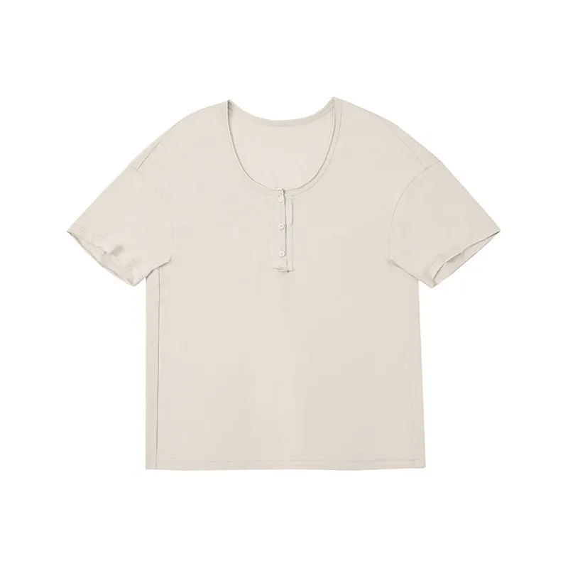 SINBOS Drop Shoulder Sleeve T Shirt Women's-12