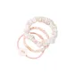 Pink-Three-Piece Set Hair Tie