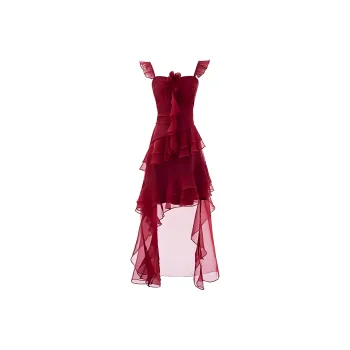 COVT Slip Dresses Women's Red