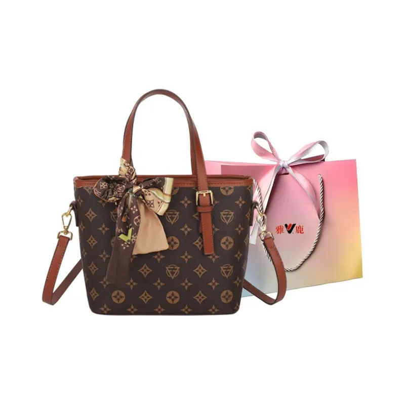 Yalu PU Tote Bag, Handbag Women's Khaki/Brown/Yellow-7