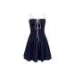 Navy Blue Short Skirt