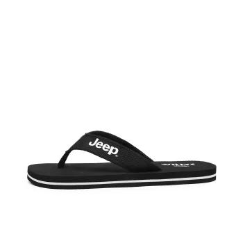 Jeep Rubber Sole Quiet Odor Resistant Abrasion Resistant Slip Resistant Quick Dry Flip Flops Unisex