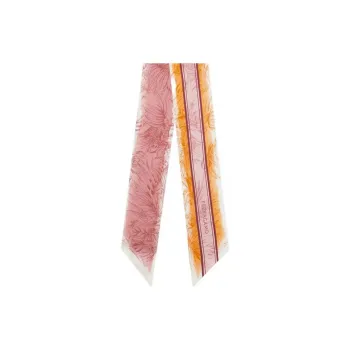 FERRAGAMO Silk Scarves Women's Carrot Orange