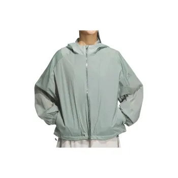 Adidas MODERN TECH WOVEN Jacket Women's Dusty Green/Metallic Silver