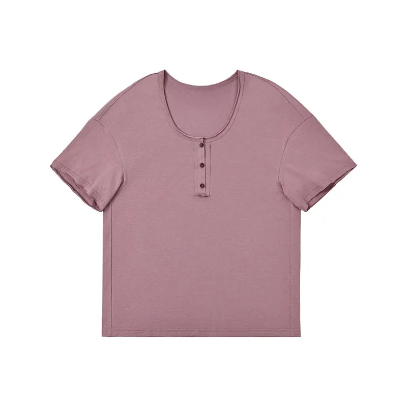 SINBOS Drop Shoulder Sleeve T Shirt Women's-6