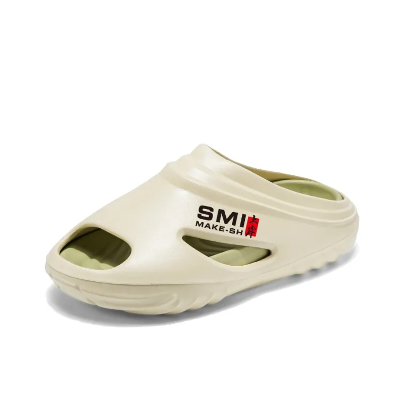 GERTOP EVA Quiet Slip Resistant Odor Resistant Abrasion Resistant Cushioning Slide Slippers Men's-5