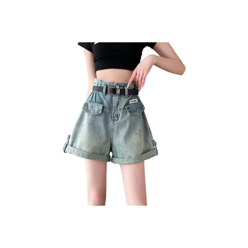 GOSO Denim Shorts Women's Blue-1