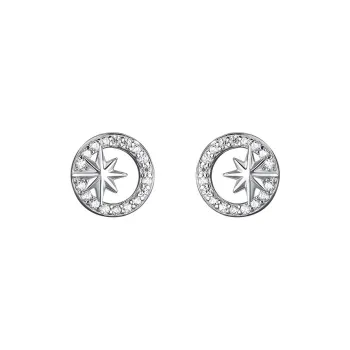 CENTURY&KINDLE 999 Fine Silver Stud Earrings Women's