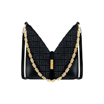 GIVENCHY Cut out Cotton Shoulder Bag, Crossbody Bag Mini Women's Black