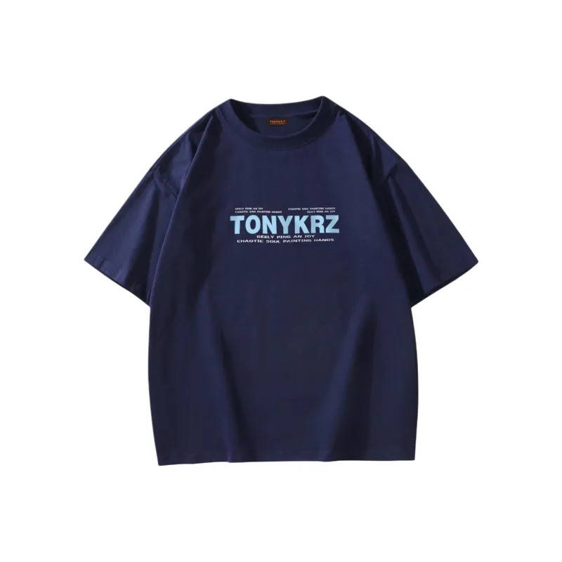 TONYKRZ T Shirts Unisex Navy Blue-0