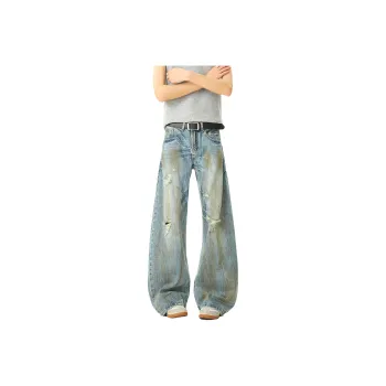 YK&YB Jeans Unisex Blue