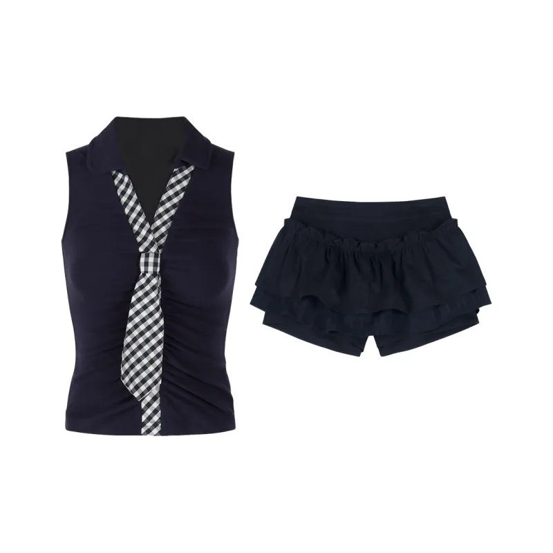Pa33word Two Piece Skirt Sets Women's-0