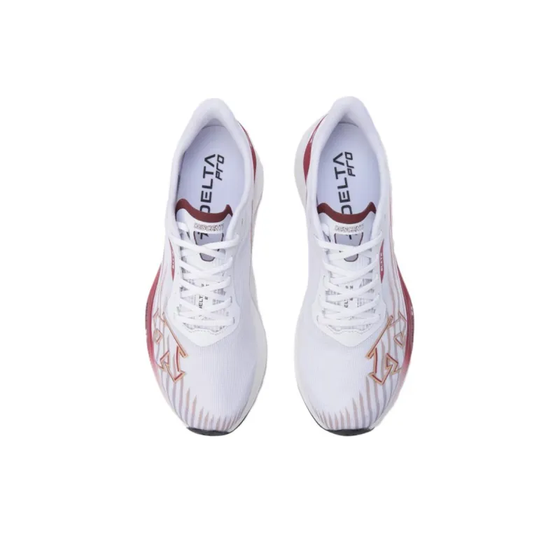 DESCENTE Delta Pro Cushioning, Wear Resistant Low Top Running Shoes Unisex White-2
