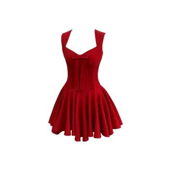 ETSE Sleeveless Dresses Women's Red
