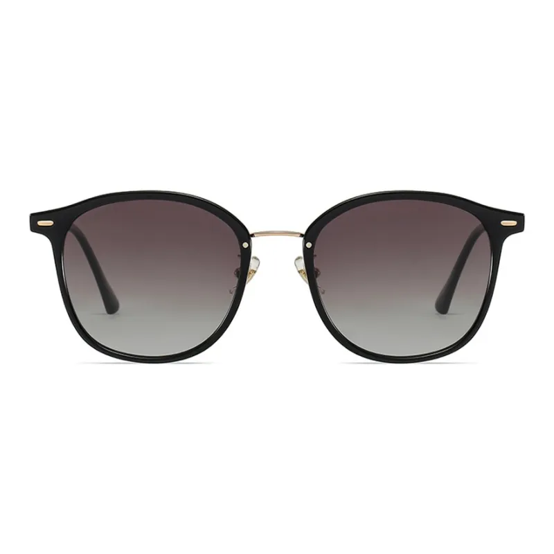CAPONI TR/Memory Plastic Metal Square Sunglasses Unisex-1