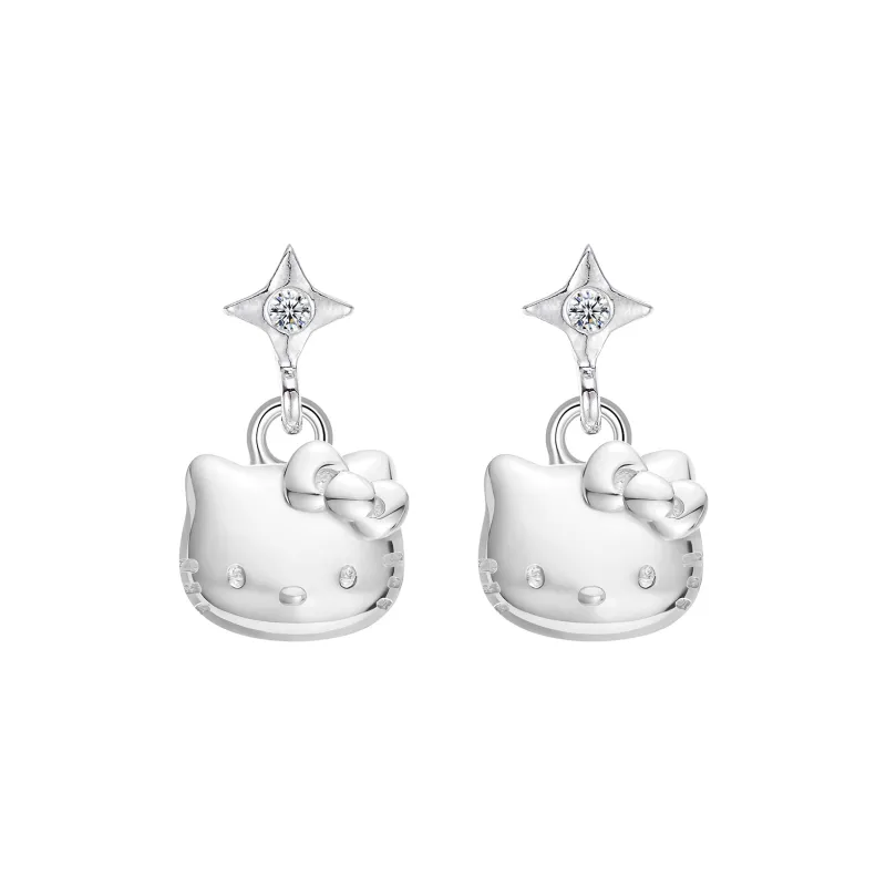 Sanrio Hello Kitty Alloy Stud Earrings Women's-0