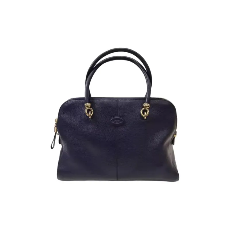 TOD'S Cow Leather Handbag Women's Blue-0
