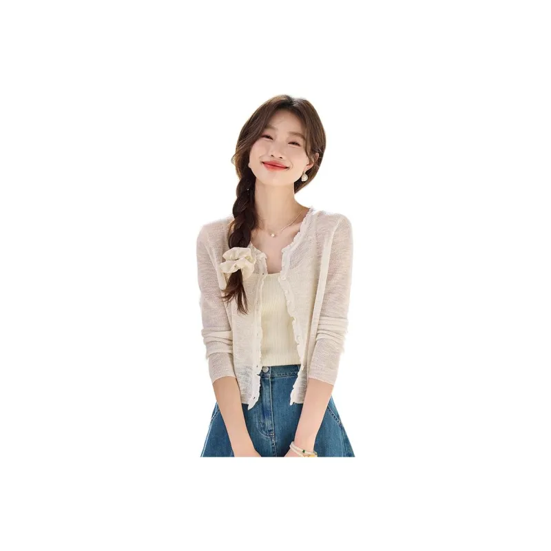 PIERRE CARDIN Knitted Fabric Cardigan Women's-3