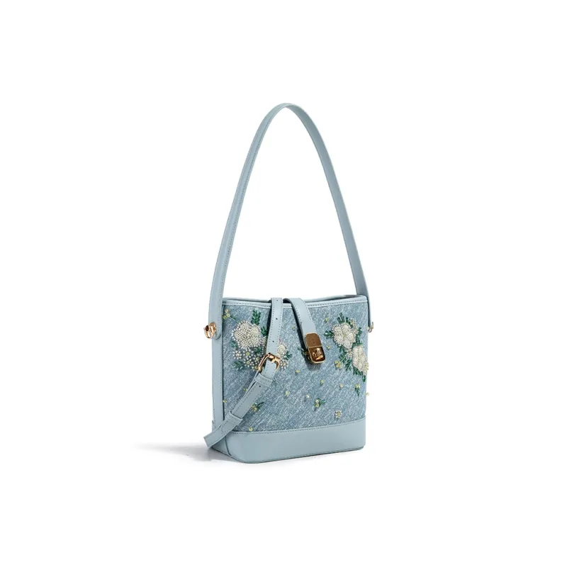 TAMATHA Polyurethane Synthetic Leather Crossbody Bag, Shoulder Bag Regular Women's Blue-1