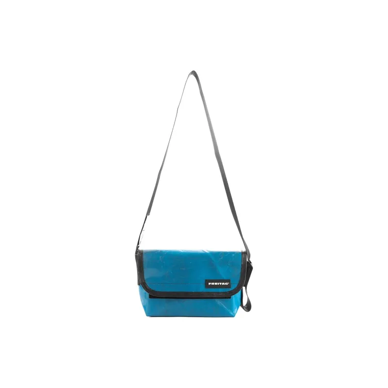 FREITAG Polyester Messenger Bag, Crossbody Bag, Shoulder Bag Unisex Blue Green-3